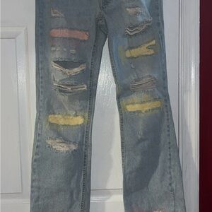 Boohoo Mens Multi-Color Distressed Jeans